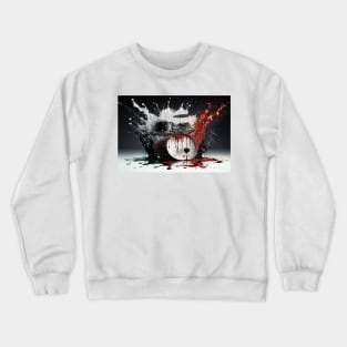 Drummer ArtWork With Water Splashing Crewneck Sweatshirt